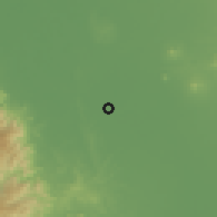 Shaded relief of the 59 km around Sapang, drawn from the GMTED2010 grid