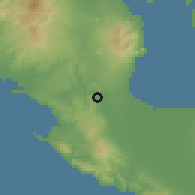 Shaded relief of the 59 km around Sipocot, drawn from the GMTED2010 grid
