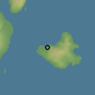 Shaded relief of the 60 km around Siquijor, drawn from the GMTED2010 grid
