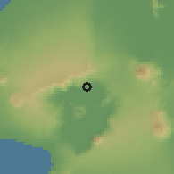 Shaded relief of the 59 km around Talisay, drawn from the GMTED2010 grid