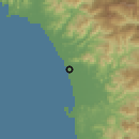 Shaded relief of the 60 km around Barahan, drawn from the GMTED2010 grid
