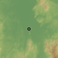 Shaded relief of the 60 km around Veruela, drawn from the GMTED2010 grid