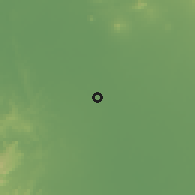 Shaded relief of the 59 km around Victoria, drawn from the GMTED2010 grid
