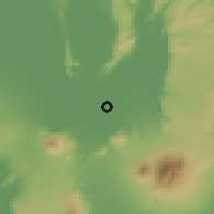 Shaded relief of the 59 km around Victoria, drawn from the GMTED2010 grid