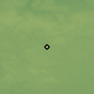 Shaded relief of the 48 km around Czaplinek, drawn from the GMTED2010 grid