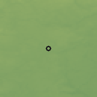 Shaded relief of the 48 km around Czarna Woda, drawn from the GMTED2010 grid