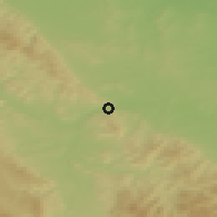 Shaded relief of the 49 km around Bardo, drawn from the GMTED2010 grid