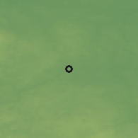 Shaded relief of the 48 km around Bartoszyce, drawn from the GMTED2010 grid