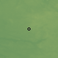 Shaded relief of the 48 km around Dobrzany, drawn from the GMTED2010 grid