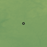 Shaded relief of the 48 km around Drawno, drawn from the GMTED2010 grid
