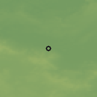 Shaded relief of the 49 km around Głogów, drawn from the GMTED2010 grid