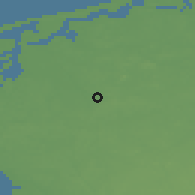 Shaded relief of the 48 km around Golczewo, drawn from the GMTED2010 grid