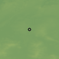 Shaded relief of the 49 km around Góra, drawn from the GMTED2010 grid
