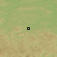 Shaded relief of the 50 km around Gorlice, drawn from the GMTED2010 grid