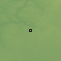 Shaded relief of the 48 km around Górzno, drawn from the GMTED2010 grid