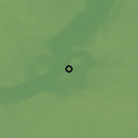 Shaded relief of the 48 km around Grudziądz, drawn from the GMTED2010 grid