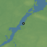 Shaded relief of the 48 km around Gryfino, drawn from the GMTED2010 grid