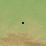 Shaded relief of the 49 km around Gryfów Śląski, drawn from the GMTED2010 grid