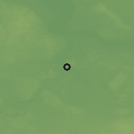 Shaded relief of the 49 km around Gubin, drawn from the GMTED2010 grid