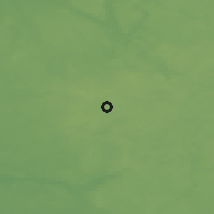 Shaded relief of the 48 km around Ińsko, drawn from the GMTED2010 grid
