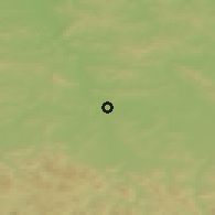 Shaded relief of the 50 km around Jasło, drawn from the GMTED2010 grid