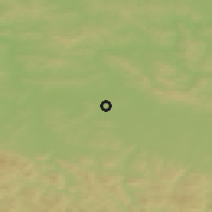 Shaded relief of the 50 km around Jedlicze, drawn from the GMTED2010 grid