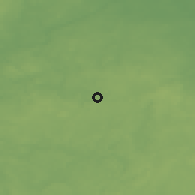 Shaded relief of the 48 km around Jeziorany, drawn from the GMTED2010 grid