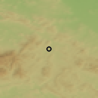 Shaded relief of the 49 km around Kamienna Góra, drawn from the GMTED2010 grid