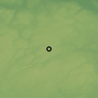 Shaded relief of the 48 km around Kartuzy, drawn from the GMTED2010 grid