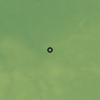 Shaded relief of the 48 km around Kętrzyn, drawn from the GMTED2010 grid