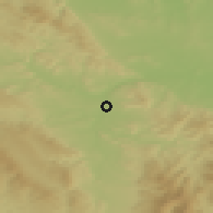 Shaded relief of the 49 km around Kłodzko, drawn from the GMTED2010 grid