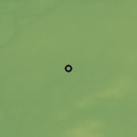 Shaded relief of the 49 km around Kobylin, drawn from the GMTED2010 grid