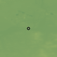 Shaded relief of the 49 km around Konin, drawn from the GMTED2010 grid