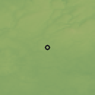 Shaded relief of the 48 km around Kościerzyna, drawn from the GMTED2010 grid