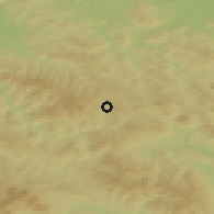 Shaded relief of the 50 km around Krynica-Zdrój, drawn from the GMTED2010 grid
