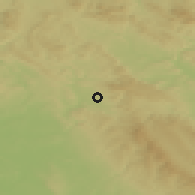 Shaded relief of the 49 km around Kudowa-Zdrój, drawn from the GMTED2010 grid