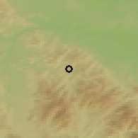Shaded relief of the 49 km around Lądek-Zdrój, drawn from the GMTED2010 grid