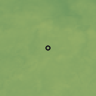 Shaded relief of the 48 km around Biskupiec, drawn from the GMTED2010 grid