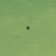 Shaded relief of the 49 km around Łęknica, drawn from the GMTED2010 grid