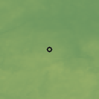 Shaded relief of the 48 km around Bisztynek, drawn from the GMTED2010 grid
