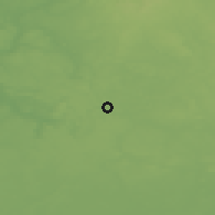 Shaded relief of the 48 km around Lidzbark, drawn from the GMTED2010 grid