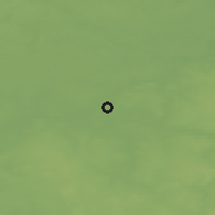 Shaded relief of the 48 km around Lipsk, drawn from the GMTED2010 grid