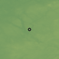Shaded relief of the 48 km around Łobez, drawn from the GMTED2010 grid