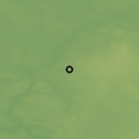 Shaded relief of the 48 km around Lubawa, drawn from the GMTED2010 grid