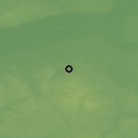 Shaded relief of the 49 km around Lubniewice, drawn from the GMTED2010 grid