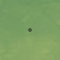 Shaded relief of the 49 km around Lubsko, drawn from the GMTED2010 grid