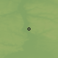 Shaded relief of the 49 km around Annopol, drawn from the GMTED2010 grid