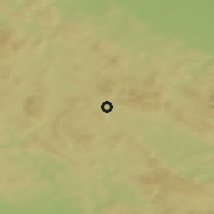 Shaded relief of the 49 km around Mieroszów, drawn from the GMTED2010 grid