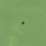 Shaded relief of the 49 km around Bojanowo, drawn from the GMTED2010 grid