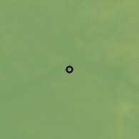 Shaded relief of the 48 km around Nowogród, drawn from the GMTED2010 grid